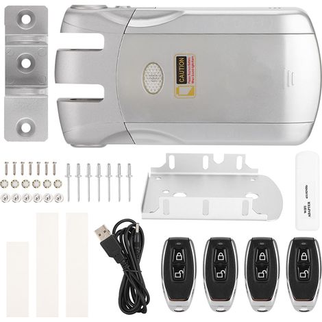 Serrure de Porte Intelligente, Serrure de Sécurité WiFi D'entrée Pour Serrure de Porte Intelligente à Distance Sans Fil Invisible Sans Clé Touchant la Serrure (1/5)