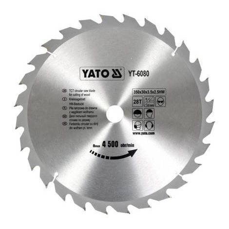 Sägeblatt Yato YT 6080 silber 350 mm Hartmetall