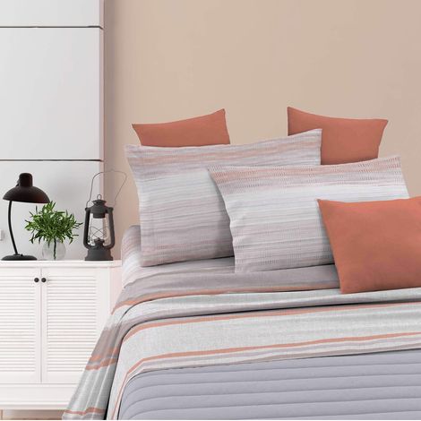 Italian Bed Linen Completo letto Athena, DAMOUR ROSA, 2 Posti (1/5)