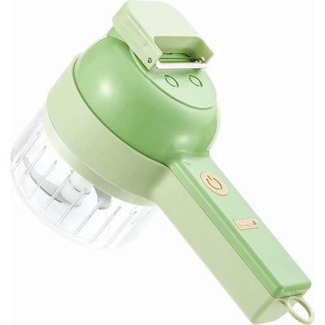 RGE Trancheuse à légumes électrique portable 4 en 1, trancheuse à légumes manuelle et coupe-légumes (1/4)