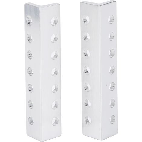 Paire de 7 trous profilé L en canal 3103‑0007‑0064 pièce robotique accessoire 12 x 12 x 64mm (1/5)