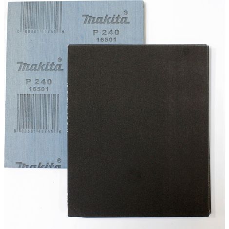 Makita Schleifpapier, 50 Stk., 230x280 mm, K 240, schwarz (1/2)