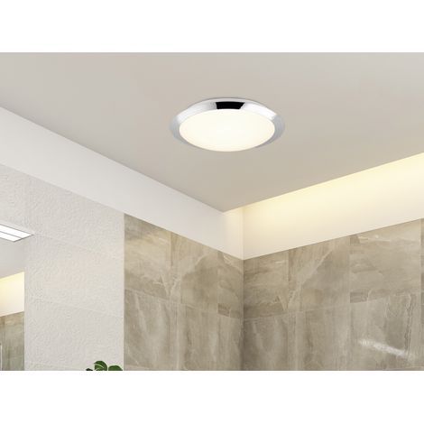 LED Deckenleuchte UMBERTO in Chrom Ø 29cm, IP44 - Badlampen (1/5)