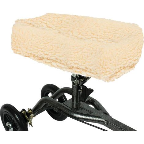 Housse de protection pour genoux, coussin de marche pour genoux, housse de siège de scooter, protection des genoux en mousse pour une expérience de conduite confortable,Beige clair,14 × 7 × 2.5 pouces (1/5)