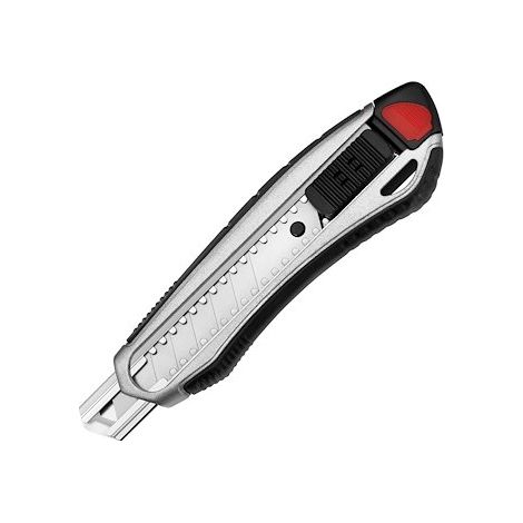 WESTCOTT CUTTER E-84025 00 ALLIAGE ALUMINIUM AVEC POIGNÉE SOUPLE, LARGEUR 18 MM (GRIS/NOIR)