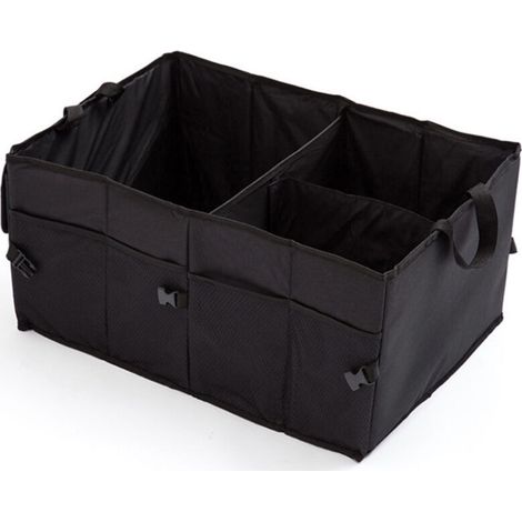 Sac organisateur de coffre de voiture, sac de rangement pour coffre de voiture, sac organisateur de coffre de voiture pliable (56 x 40 x 26 cm) (1/4)