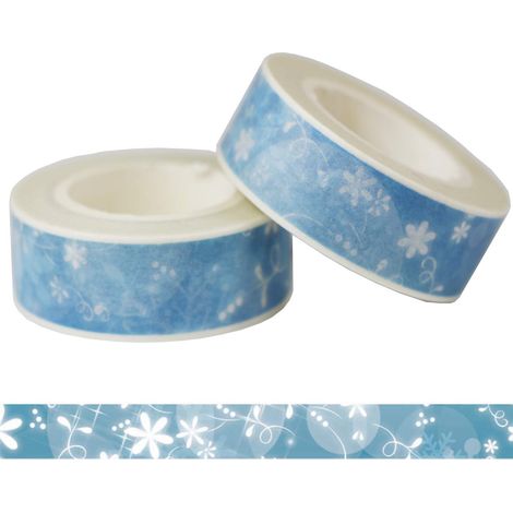 2 rouleaux de ruban adhésif décoratif Washi Tape de 10 m x 15 mm, motifs de Noël mignons, pour décoration, cadeau à faire soi-même (1/3)