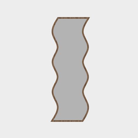 Specchio da parete design moderno in MDF Safi (1/5)