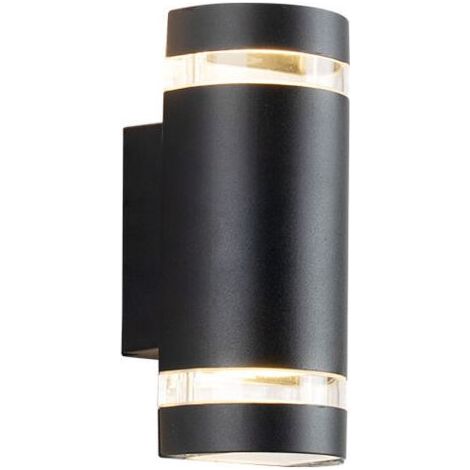 Applique murale moderne en forme de D, en aluminium pour usage extérieur – 17 cm x 12 cm x 6 cm, ampoule non incluse. (1/5)
