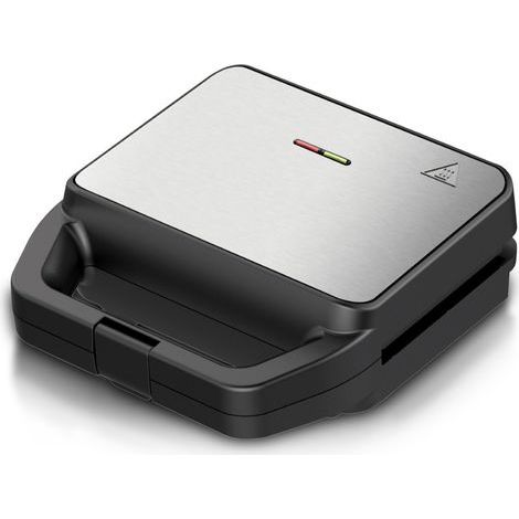 6-in-1 Electric Breakfast Sandwich Maker with 6 Removable Non-Stick Plates, Double-Sided Heating, Waffle Maker, Donut Maker, Panini Press, Grill Station (1/5)