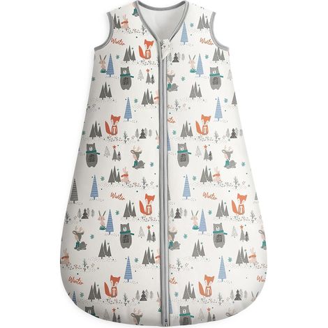 Gigoteuse d'hiver pour Bébé Coton 3.0 TOG Sac de Couchage Chaud Gigoteuse Naissance Hiver Fermeture éclair pour Nouveau-né Garçons Filles 6-12 Mois (1/5)