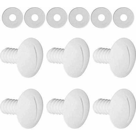 Lot de 6 vis de roue de piscine de rechange pour nettoyeur de piscine 180 280 C55 avec rondelles supplémentaires, pièces de rechange C55 C-55 (1/4)