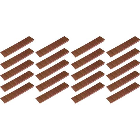20x Cale auto cassante longueur 100mm couleur marron clair Coin de calage Réglage Bricolage Meuble Universelle (1/4)