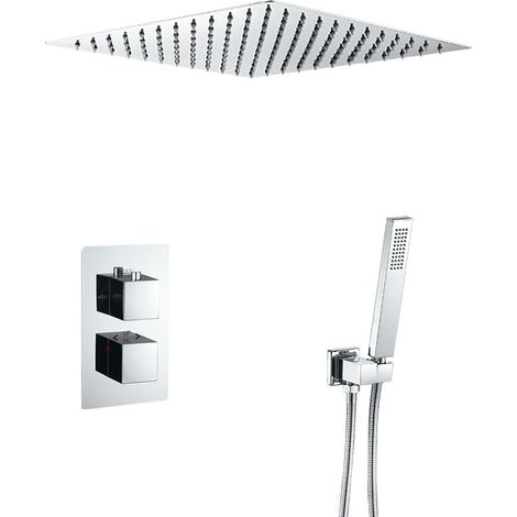 Kit de douche thermostatique à encastrer TILSO chromé