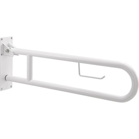Appoggio Ribaltabile Con Portarotolo 80 Cm Bianco  Scilla