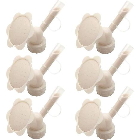 6 pièces 2 en 1 Plastique Sprinkler Buse,Arroseur Bouchon de Bouteille en Plastique Arrosoirs,Buse Darrosage Jardin Fournitures (1/5)