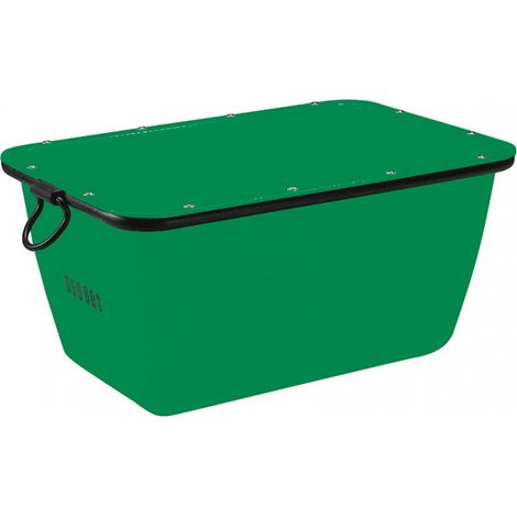 Artesa de albañil 200 L, verde elevable por grúa