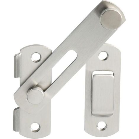 Robuster Klapptürriegel, Sicherheitstürschloss, Silber (1/5)