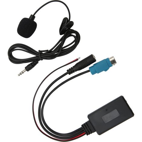 Kit Bluetooth 5.0 Auto avec Micro Intégré, Adaptateur Audio Musique pour Autoradio Alpine KCE-236B, Câble Main Libre pour Smartphone Android (1/5)