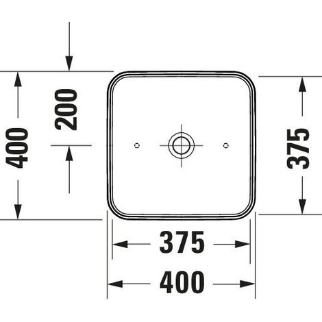 DURAVIT 2397400070 D-Neo vasque à poser 400x400 mm (1/3)