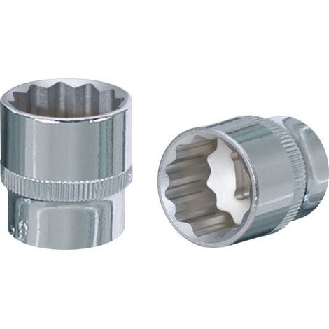 3/8" Douilles 12 pans CHROMEplus, 24 mm (1/2)