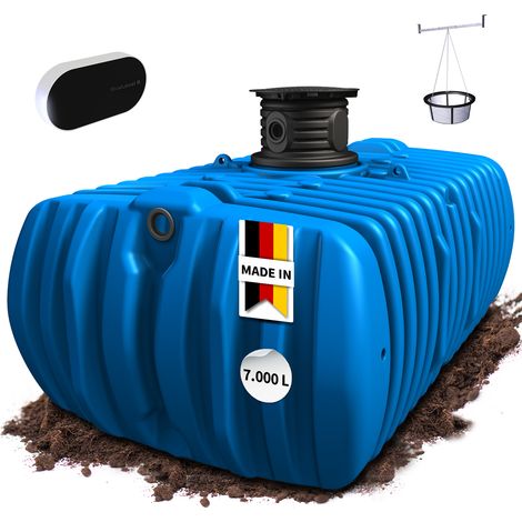 4rain FLAT XL Flachtank-Set Smart 7000 Liter inkl. smarter Füllstandsanzeige, Schachtverlängerung und Filterkorb (1/5)