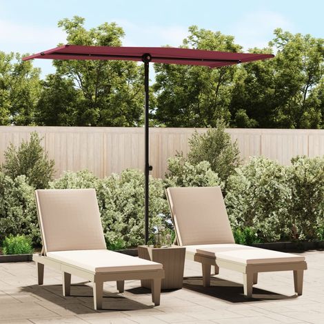 Ombrellone da Giardino con Palo in Alluminio 180x110 cm Bordò vidaXL (1/5)
