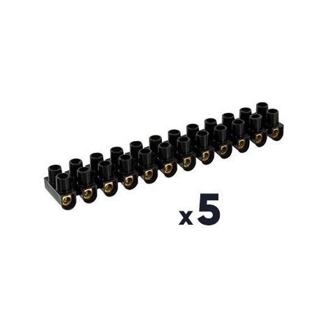 5 BARRETTE NOIR 10MM 12 B DHOME