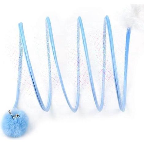 Katzenspielzeug Maus-Spielzeug, Katzentunnel, Kratzbaum, blau - kleines Modell