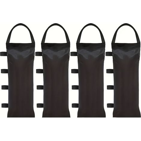 Lot de 4 sacs à sable pour auvent résistants, sans perçage et résistants au vent pour abris de pique-nique extérieurs, terrasses et événements éphémères (1/4)
