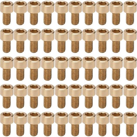 50 Stück Innensechskantschrauben, Kupferbefestigungselemente, Hardware-Werkzeuge, Industriebedarf, M6M6x10mm