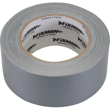 Adhesif 50mm x 50m toile ultra robuste et resistant argente