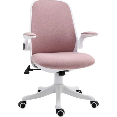 Chaise de bureau design KARLA rose (1/5)