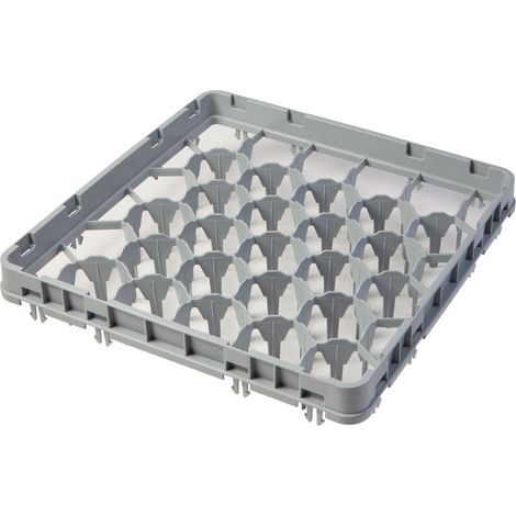 Extension pour casier - 30 compartiments - 49.9 x 49.9 x 5.1 cm - Gris Clair - Lot de 12 - Cambro