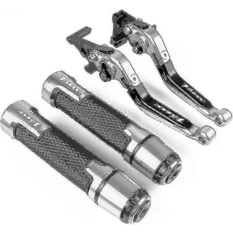 Compatible avec les modèles Yamaha V-max 1200 (1985-2007) et Yamaha V-max 1200 (2006, 2005, 2004, 2003, 2002, 2001) : leviers de frein et d'embrayage, poignées de guidon. (1/5)