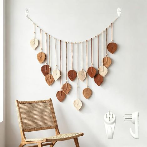 1 Pièce Décoration Murale Macramé Tissée Main 120 75cm (1/5)
