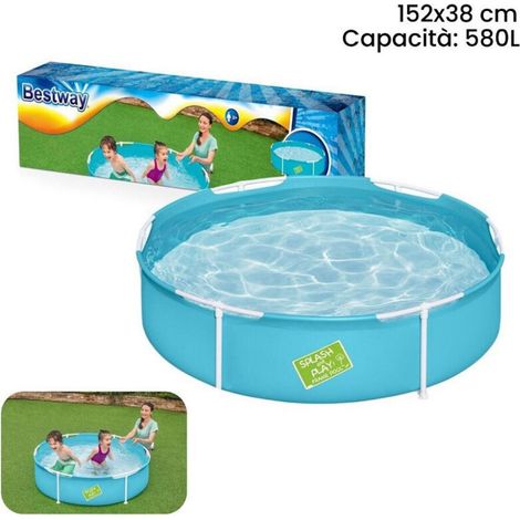 Cadre en acier Pro Rotonda de 152x38 cm 580lt pour enfants 56283 (1/5)
