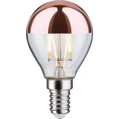 Paulmann 28665 Lampadina LED filamento a goccia 2,6 Watt lampadina testina a specchio rame 2700 K bianco caldo E14 (1/4)