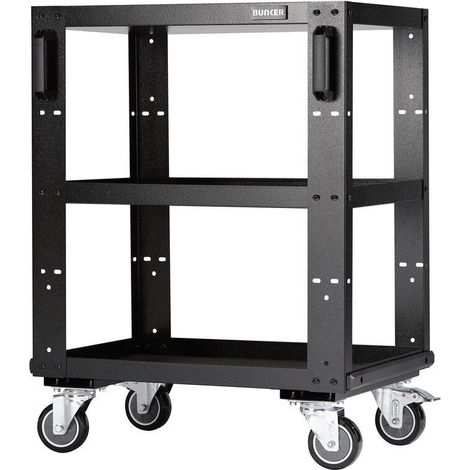 Draper 23634 BUNKER Modular 3 Tier Tool Trolley, 646mm