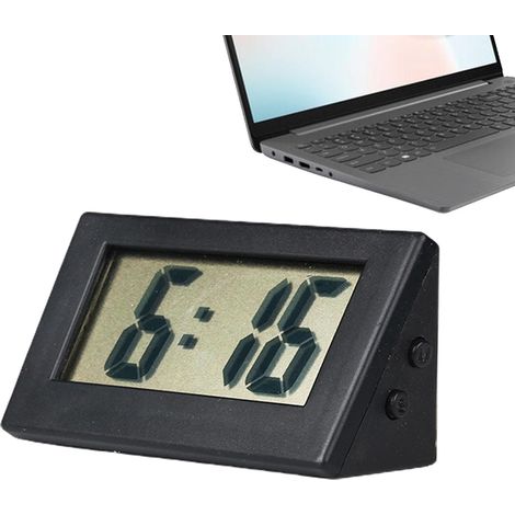 Petite horloge numérique à piles Réveil électrique Petite horloge numérique, décoration de bureau portable, horloges électriques pour fournitures de salle de classe, fonctionne (1/5)