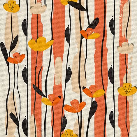 Tela decorativa para exteriores Oxford - Motivo primaveral I DX7449 (1/5)