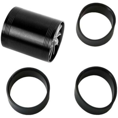 Voiture Turbocompresseur à double admission Turbines à ventilateur Supercharger Gaz Fuel Saver Turbo Super Charger Fuel Saver (Noir) (1/4)