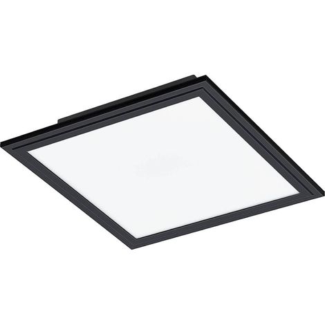 Plafoniera Moderna Salobrena 1 Alluminio Nero Luce Led Integrato 14W (1/3)
