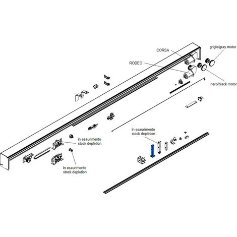 came pièce détachée loquets vantail fixe 2 pcs corsa rodeo 119rip102 (1/3)