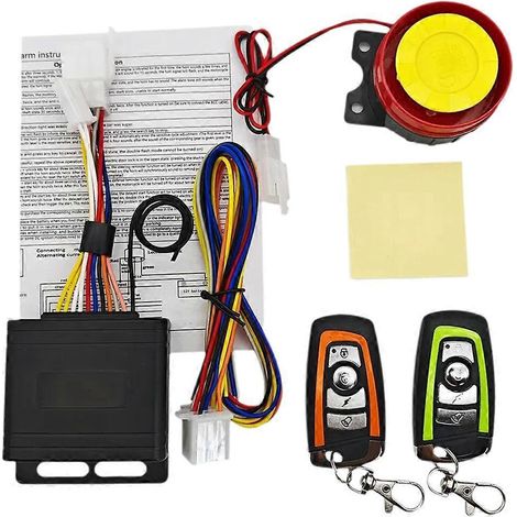 Alarme moto 12 V CC, antivol, 120 dB, capteur de vibrations. (1/5)