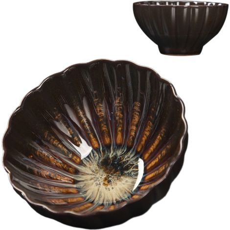 Tasse à Thé Céramique - Tasse Jianzhan - Style Tianmu - Capacité 110 à 130 ml - Usage Maison ou Cérémonie - Unité (1/5)