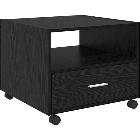Maison Exclusive - Couchtisch Schwarz Eichen-Optik 55 x 55 x 45 c