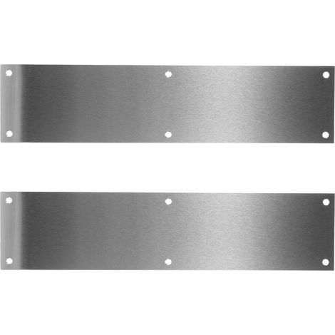 de protection de porte en acier inoxydable brossé 89 x 381