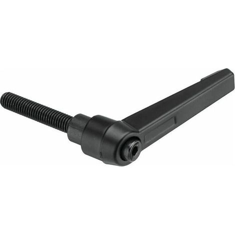 M8-Klemmhebel aus Zinklegierung, 20–60 mm Gewindelänge, Klemmgriff, verstellbarer Feststellschraubenknopf – 25 mm (1/4)