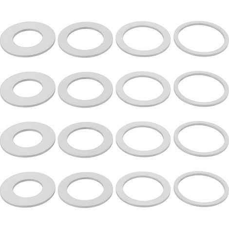 16pcs Réduire les anneaux de 30mm à 1mm 2.2cm 20mm 16mm acier inoxydable Adaptateurs de lame de scie (1/5)